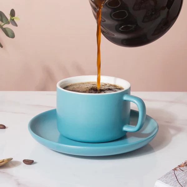 Celestial Blue Teacup And Saucer 200 ml