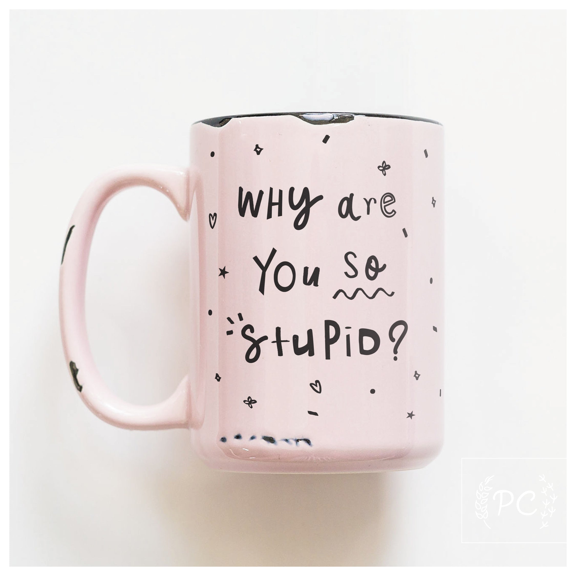 why are you so stupid? | ceramic mug