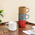 Sienna Leaf Embossed Ceramic Tea Cup 250ml